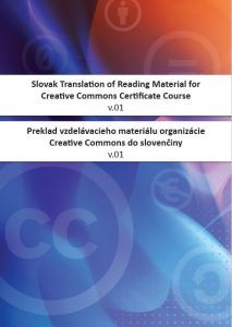 Preklad vzdelávacieho materiálu organizácie Creative Commons do slovenčiny-obálka